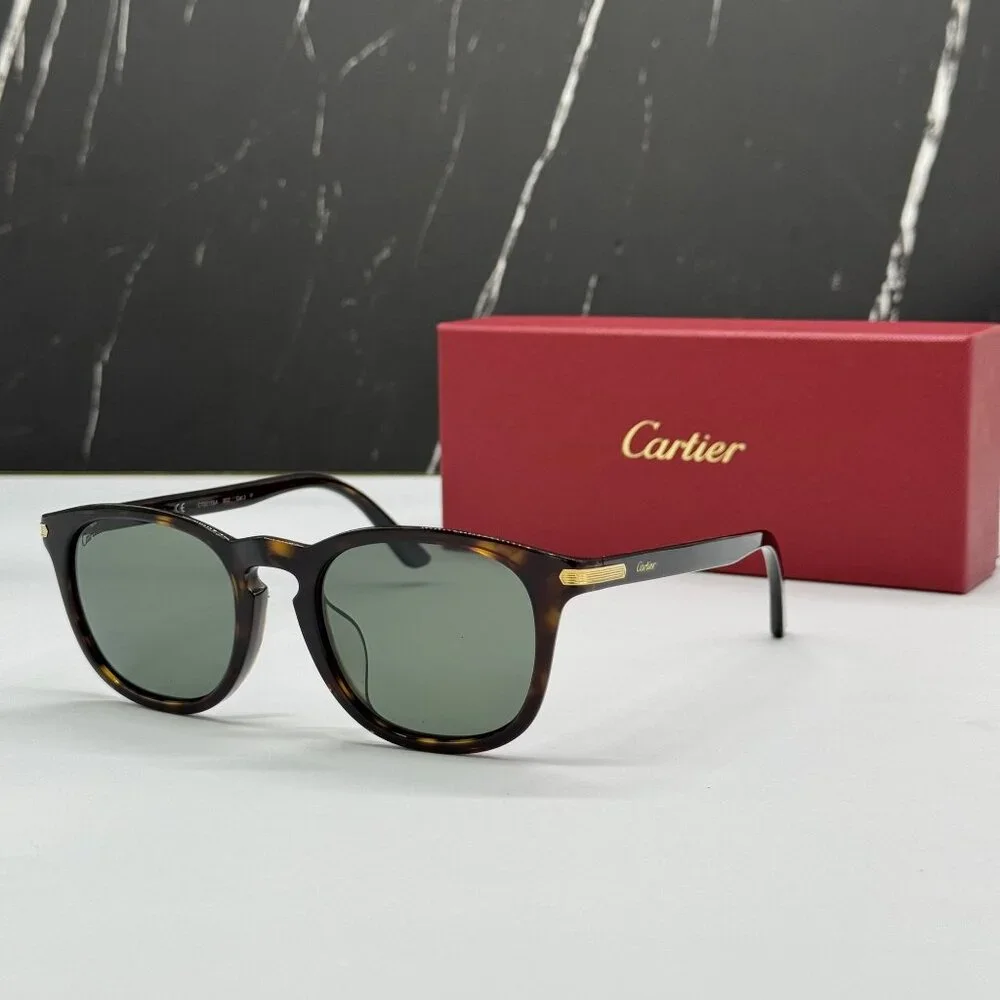 NEW CARTIER HAVANA UNISEX SUNGLASSES CARTIER CT0011SA 002